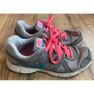 NIKE REVOLUTION 2 Running Athletic Shoes 554900-006 Gray Blue Pink Women's Sz 10